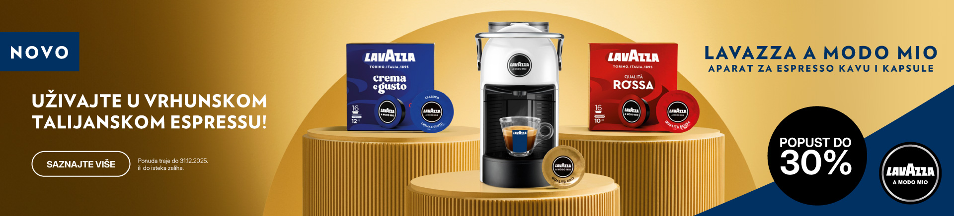 Lavazza do 30% 12/25 HRV-202509-14140-Orbico Lavazza aparati i kapsule_MOBILE 760x872.jpg